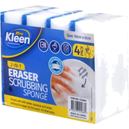 Photo of Xtra Kleen Eraser Scrubbing Sponge 2 In 1 - 4pack