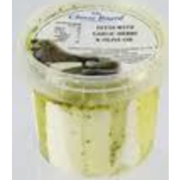 Photo of The Cheese Board Fetta in Garlic Herb & Olive Oil 250g
