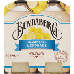 Photo of Bundaberg Lemonade Traditional Bottles 4x375ml