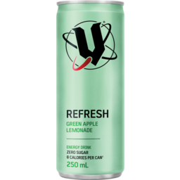 Photo of V Refresh Energy Drink Green Apple Lemonade Can