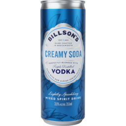 Photo of Billson's Vodka with Creamy Soda Can