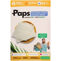 Photo of Paps Laundry Detergent Sheets Citrus 44pk