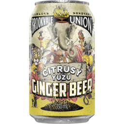 Photo of Brookvale Union Ginger Beer Citrusy Yuzu 330ml Can Single 