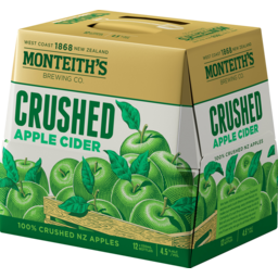 Photo of Monteith's Crushed Apple Cider 12x330ml Bottles