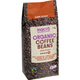 Photo of Macro Organic Dark Coffee Beans 1kg