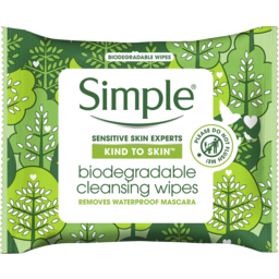 Photo of Simple Kind To Skin Face Wipes Biodegradable 25 Pack