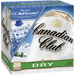 Photo of Canadian Club & Dry Winter Bad Sweater On Pack Cube 24