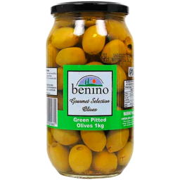 Photo of Benino Green Pitted Olives 1kg