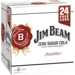 Photo of Jim Beam White & Zero Sugar Cola Can Cube
