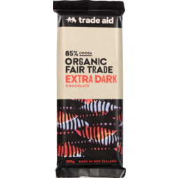 Photo of Trade Aid Chocolate Organic 85% Extra Dark 100g