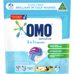 Photo of Omo 3 In 1 Laundry Capsules F&T Sensitive