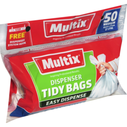Photo of Multix Dispenser Tidy Bags Medium 50 Pack