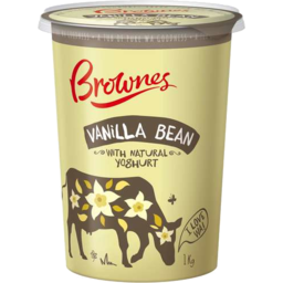 Photo of Brownes Natural Yoghurt With Vanilla Bean 1kg