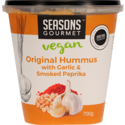 Photo of Seasons Gourmet Vegan Original Hummus With Garlic & Smoked Paprika 700g