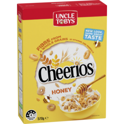 Photo of Uncle Tobys Cheerios Honey Breakfast Cereal 570g