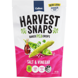 Photo of Calbee Harvest Snaps Pea Crisps Salt & Vinegar 120g