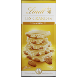 Photo of Lindt Les Grandes Almonds White Chocolate Block