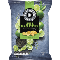 Photo of Red Rock Deli Lime & Black Pepper Chips