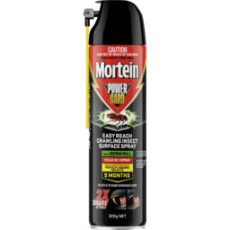 Photo of Mortein Powergard Crawling Insect Killer Easy Reach With Germ Kill 320g 320g