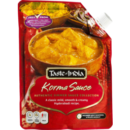 Photo of Taste Of India Korma Simmer Sauce 425g
