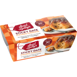 Photo of Aunt Betty's Sticky Date Steamed Puddings 2x95gm