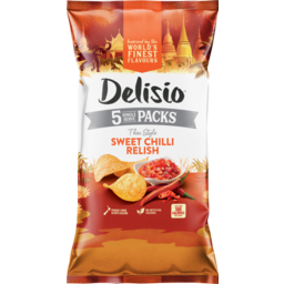 Photo of Delisio Potato Chips Sweet Chilli Relish 5 Pack