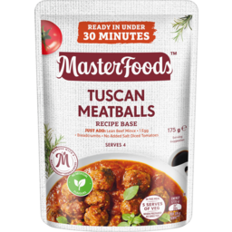 Photo of Masterfoods Tuscan Meatballs Stove Top Recipe Base 175g