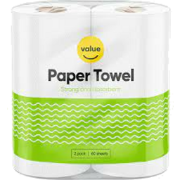 Photo of Value E/St Pap Towel 60 Sht 2pl 2pk