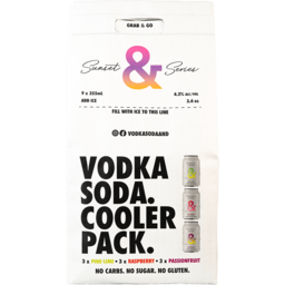 Photo of Ampersand Vodka Soda Sunset Pack Can 355ml 9pk