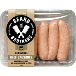 Photo of Beard Brothers Beef Sausages 500g