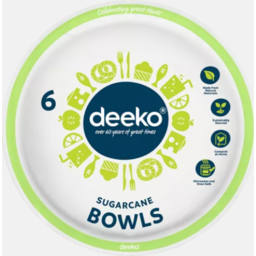 Photo of Deeko Bowl Sugarcane 6pk