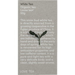 Photo of LOVE TEA:LT White Tea Loose Leaf 50g
