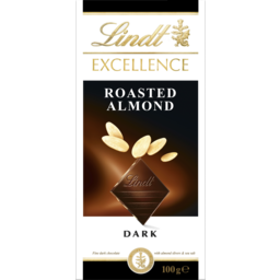 Photo of Lindt Excellence Dark Roasted Almond Chocolate Block 100g