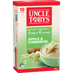 Photo of Uncle Tobys Oats Quick Sachets Porridge Apple & Cinnamon