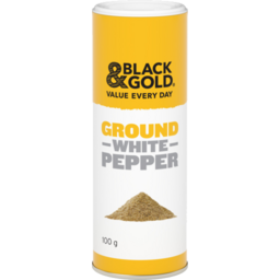 Photo of Black & Gold Ground White Pepper