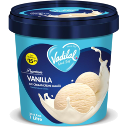 Photo of Vadilal Ice Cream - Vanilla 1ltr