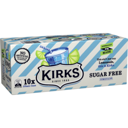 Photo of Kirks Lemonade Sugar Free Cans 10x375ml