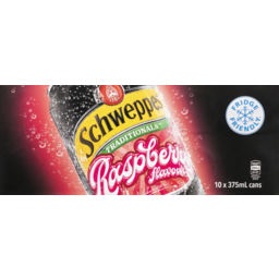 Photo of Schweppes Traditional Raspberry Cans 10x375ml