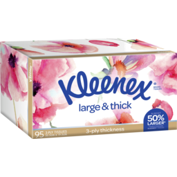 Photo of Kleenex Large & Thick Facial Tissues 95 Pack 