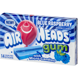 Photo of Air Heads Gum Blue Raspberry - 14 Ct 