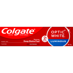 Photo of Colgate Optic White Luminous Epress Teeth Whitening Toothpaste, 125g