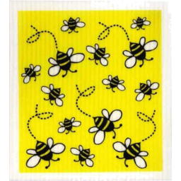 Photo of RETRO KITCHEN Bees 100% Compost Sponge Cloth