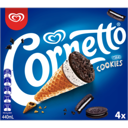 Photo of Cornetto Ice Confection With Cookies 4 Pack 440ml