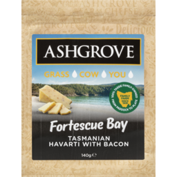 Photo of Ashgrove Fortescue Bay Tasmanian Havarti With Bacon 140g