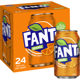 Photo of Fanta Orange Soft Drink Multipack Cans 24.0x375ml