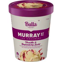 Photo of Bulla Icecream Murray St Vanilla & Boysenberry