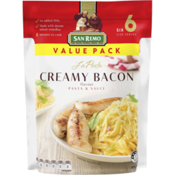 Photo of San Remo La Pasta Pasta & Sauce Creamy Bacon Value Pack