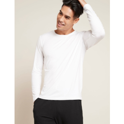 Photo of BOODY BAMBOO Mens Long Sleeve Crew White L