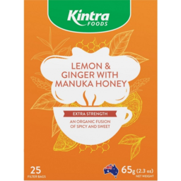 Photo of Kintra Lemon & Ginger With Manuka Honey Tea Bags