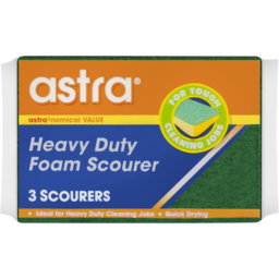 Photo of Astra Heavy Duty Foam Scourer 3 Pack